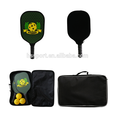 2020 durable USAPA approved Carbon fibre pickleball paddle set include 2 racket 4 balls with 1 carrying bag  pickleball rackets