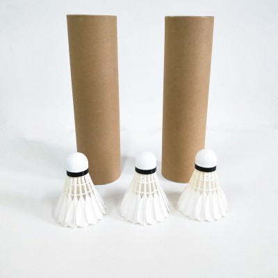 Manufacturer export price cheap white duck feather high quality badminton shuttlecock