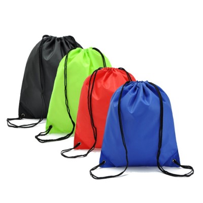 waterproof nylon sport drawstring backpack bags