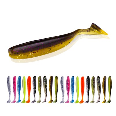 7cm T Tail Soft Lure Baits for Fishing Swim baits Jig Head lures