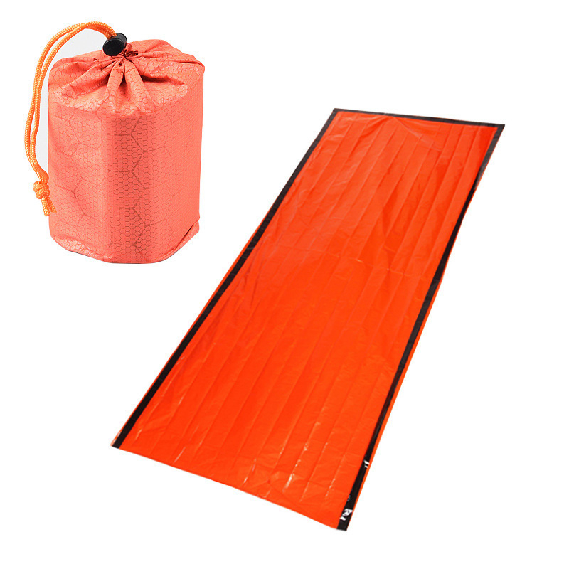 Outdoor sport Emergency warm sleeping bag, reusable PE aluminum film sleeping bag Customized