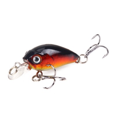 4.5 cm 4,2g 3D Lifelike Eyes Plastic Hard Crank Bait Wobbler Fishing Lures