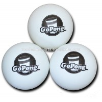 1-2 Color customized printing cheap PP or celluloid beer pong ball pingping ball table tennis balls 6pcs pk