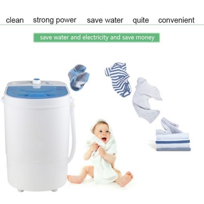 Single barrel Mini dormitory washing machine,Maternal and child dedicated household mini washing machine with shake-dry bucket