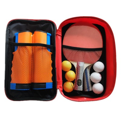 OEM Table tennis racket set 2 rackets + 6 balls + retractable table tennis net Cheap table tennis paddle racket