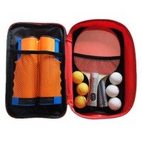 OEM Table tennis racket set 2 rackets + 6 balls + retractable table tennis net Cheap table tennis paddle racket